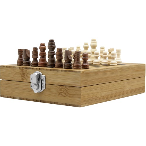 Set de vino con juego de ajedrez 