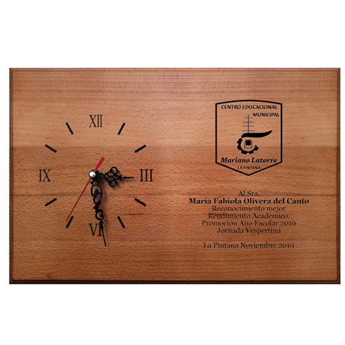 Retablo de madera con Reloj Mecánico RR