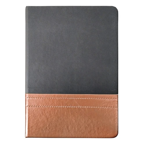 Cuaderno - Libreta Tapa Simil Cuero PU Bicolor N54 ENCOBRIZADO