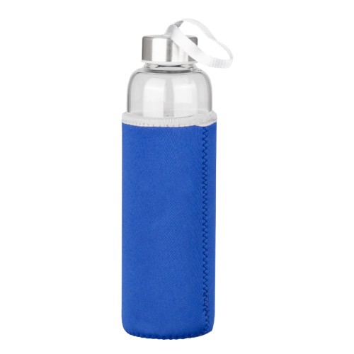 Botella de Vidrio Borosilicato con Funda de Neopreno 580cc