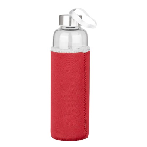 Botella de Vidrio Borosilicato con Funda de Neopreno 580cc