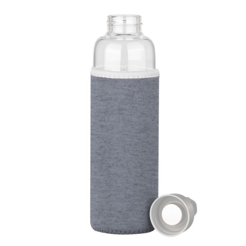 Botella de Vidrio Borosilicato con Funda de Neopreno 580cc