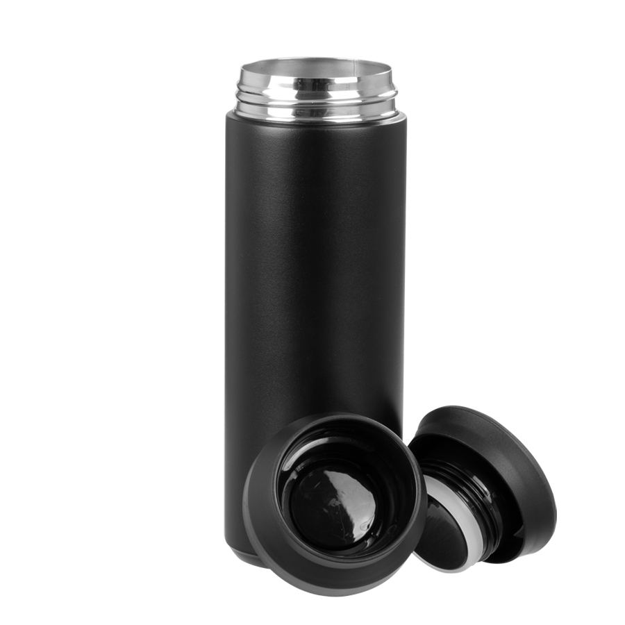 Termo doble pared de acero, con termómetro digital 