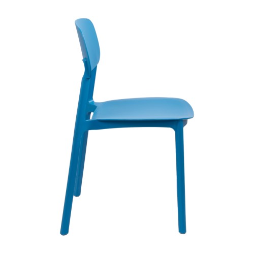 Silla apilable de plástico rígido 