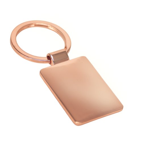 Llavero rectangular encobrizado 