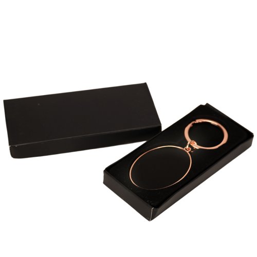 Llavero ovalado encobrizado negro 