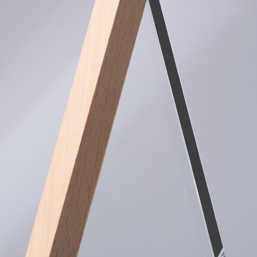 Trofeo Galvano de Madera y Cristal 