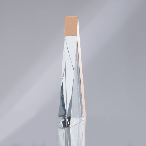 Trofeo Galvano de Madera y Cristal 